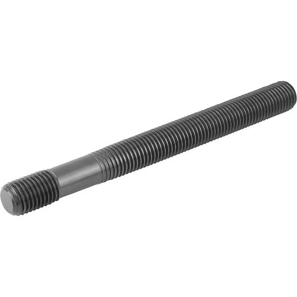 Double-End Threaded Stud, M36-4mm Thread to M36-4mm Thread, 400 mm, Steel, Black Oxide, Kipp, Mfr#: K0697.36400